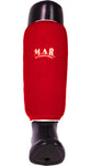 MAR-170C | Red Elasticated Fabric Shin Guard For Shin Protection