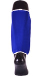 MAR-170D | Blue Elasticated Fabric Shin Guard For Shin Protection