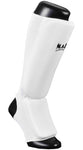 MAR-171A | White Elasticated Fabric Shin & Instep Guard