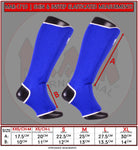 MAR-171D | Blue Elasticated Fabric Shin & Instep Guard