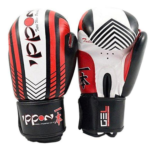 MAR-410 | White+Red IPPON Boxing Gloves