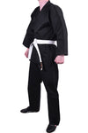 MAR-004A | Black Karate Student Uniform Gi (7.5oz Fabric) + FREE BELT