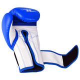 MAR-109 | Blue Genuine Cowhide Leather Boxing Gloves/Kickboxing