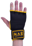 MAR-119D | Black Hand Wrap Mitts w/ Gel Padded Knuckles
