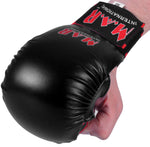 MAR-142D | Black Karate Gloves w/ Moulded Padding