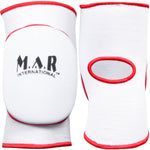 MAR-174A | White Elasticated Fabric Knee Pads