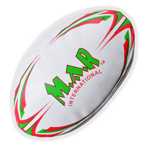 MAR-436Q | Red & Green Rugby Training Ball - Size 5
