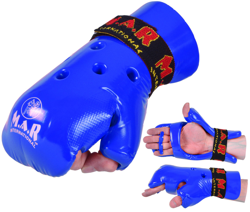 Blue Dipped Foam Punching Gloves Martial Arts Protective Gear QMA