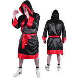 MAR-097C | Red & Black Boxing & Kickboxing Robe