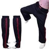MAR-088E | Black & Red Kickboxing & Freestyle Two-Striped Trousers