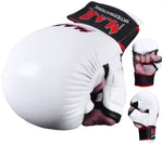 MAR-143C | White Karate Gloves w/ Padded Thumb
