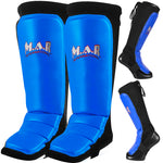 MAR-246C | Genuine Leather MMA Shin+Instep Leg Guards