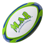 MAR-436F | Green & Blue Rugby Training Ball - Size 4