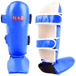 MAR-149C | Kickboxing & Thai-boxing Genuine Leather Shin & Instep Guards