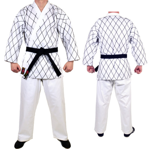 MAR-070 | White Hapkido Uniform w/ Cross Design