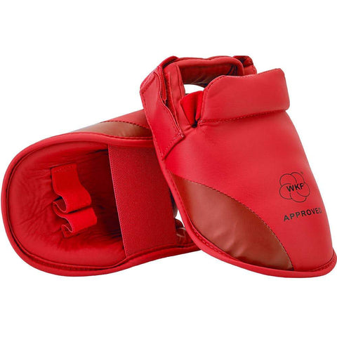 MAR-152E | WKF Approved Red Instep Guard - quality-martial-arts