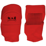 MAR-175C | Red MMA Elasticated Fabric Knee Pads