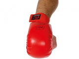 MAR-143D | WKF Approved Red Karate Mitts
